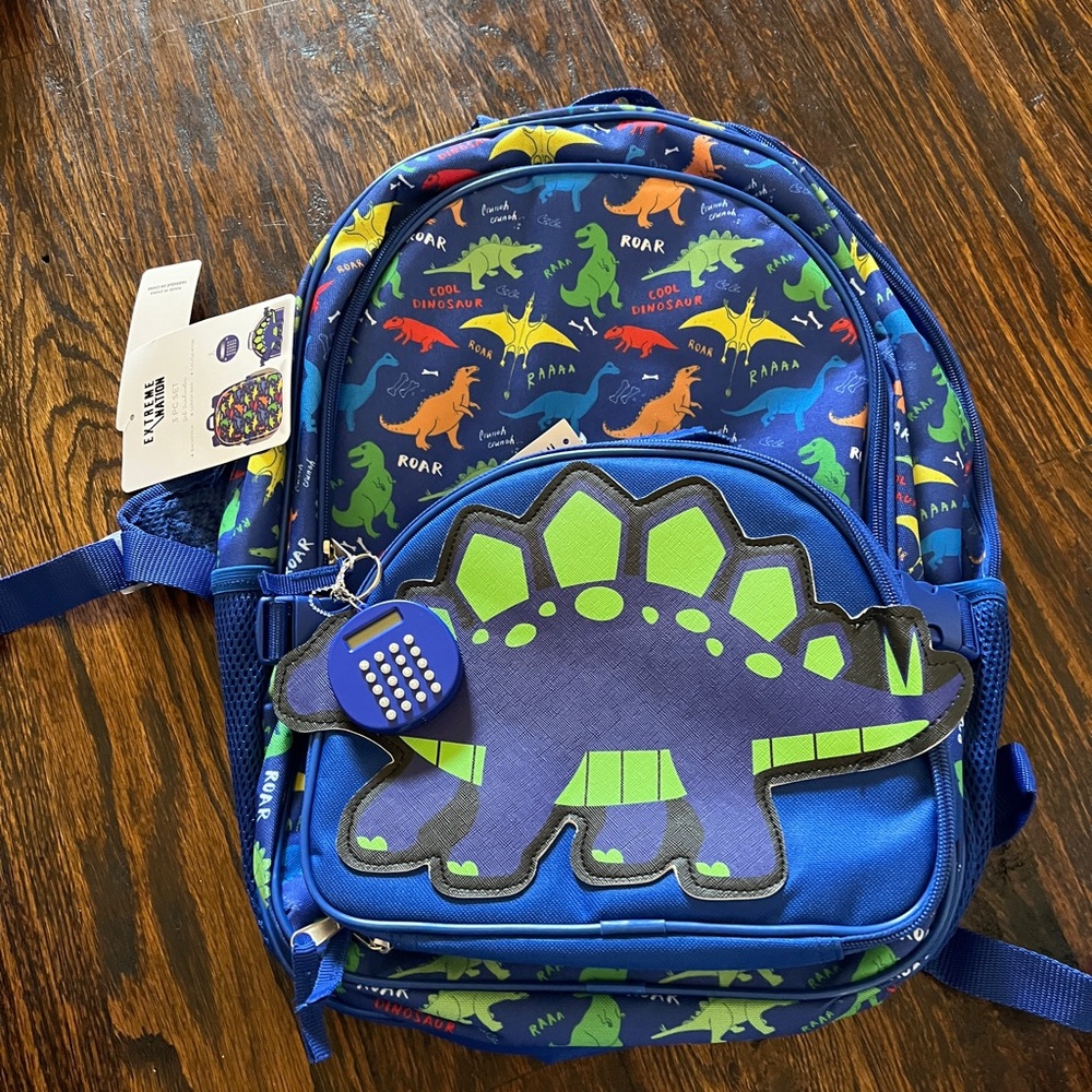 Cat & Jack Dinosaur Backpack - Blue and Green